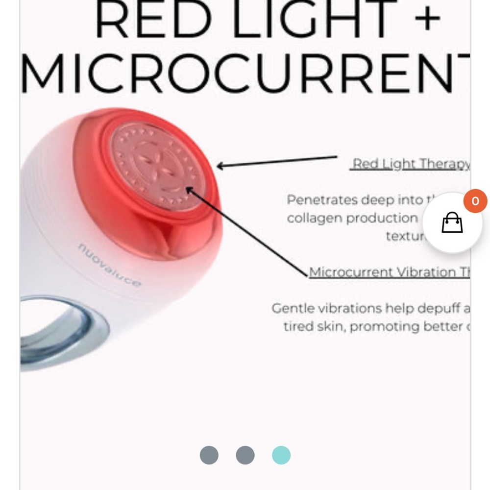 Nuovaluce GlowLift mini- Microcurrent and Red Light Therapy Device